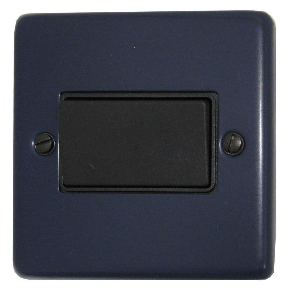 CRB69B Standard Plate Blue 1 Gang Triple Pole 10A Fan Isolator Switch