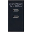 Selectric Black 2xUSB Type C (3.1A) Module