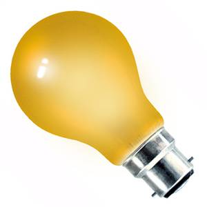 GLS 25w B22d/BC 240v Crompton Amber Light Bulb