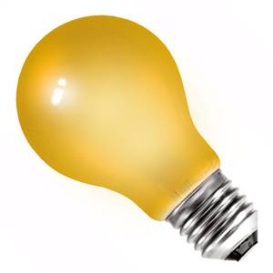 GLS 15w E27/ES 240v Amber Light Bulb