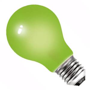 GLS 25w E27/ES 240v Bell Lighting Green Light Bulb - 01527