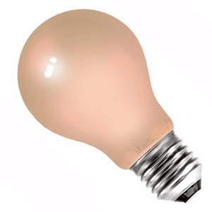 GLS Bulb 240v 15w E27/ES Pink - Crompton 15PIES-GLZ