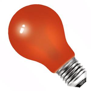GLS 25w E27/ES 240v Bell Lighting Red Light Bulb - 01531