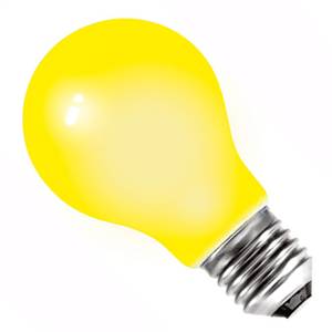 GLS 15w E27/ES 240v Crompton Yellow Light Bulb