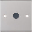 Selectric 7M-Pro Satin Chrome 20A Centre Entry Flex Outlet with Grey Insert