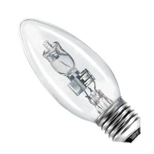 Candle 42w E27/ES 240v Bell Lighting Clear Energy Saving Halogen Light Bulb - 35mm - 05207