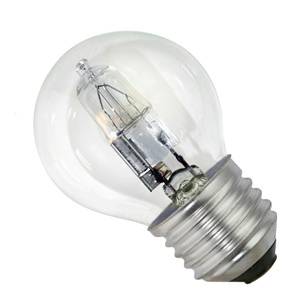 Golf Ball 42w E27/ES 240v Kosnic Clear Energy Saving Halogen Light Bulb - 45m - KHS42GLF/E27