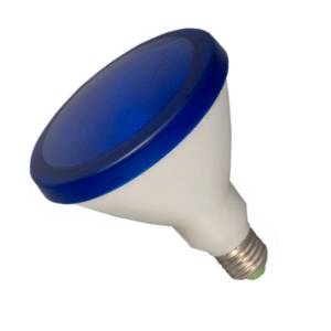 Bell Lighting 05653 - LED BLUE 240v 15w E27/ES PAR38 122mm Flood Reflector - 30000 Hours