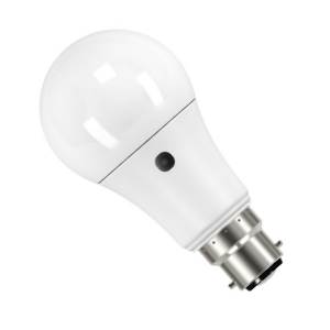 240v 9w LED GLS B22d/BC 2700k 810 Lumens - Dusk Till Dawn Photocell - Bell 05730
