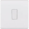 Selectric 5M-Plus Matt White 1 Gang 20A DP Switch with White Insert