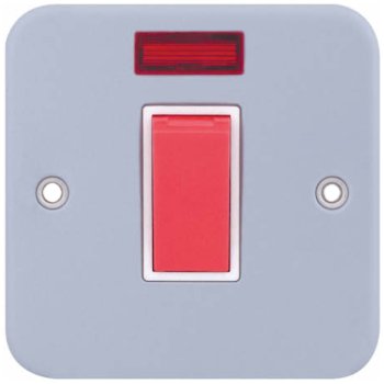 Selectric Metal Clad 1 Gang 45A DP Switch with Neon