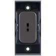 Selectric GRID360 Black Nickel 20A DP 1 Way Keyswitch Module with Black Insert