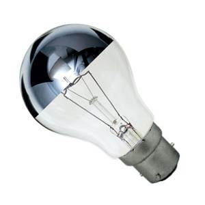 Crompton GL100BC3-CS-CR - 240v 100w Ba22d-3 Crown Silver - 3 PIN BAYONET