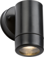 Knightsbridge EA1BK EAMON - 230V IP54 GU10 Polycarbonate Single Wall light - Black Outdoor Lighting Knightsbridge - Sparks Warehouse