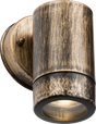 Knightsbridge EA1BB EAMON - 230V IP54 GU10 Polycarbonate Single Wall light - Brushed Brass Outdoor Lighting Knightsbridge - Sparks Warehouse