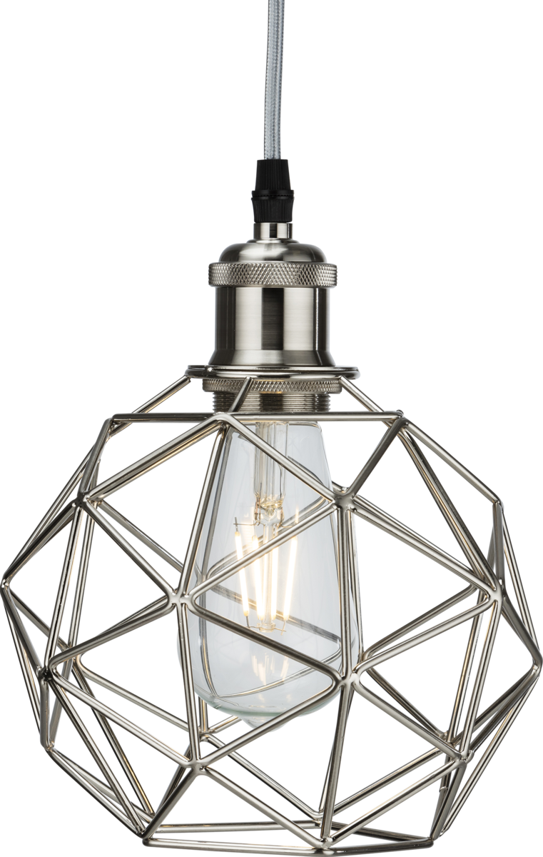 Knightsbridge CAG2BC Pendant Cage - Brushed Chrome Knightsbridge - Sparks Warehouse
