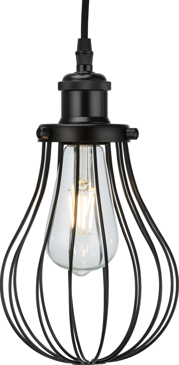 Knightsbridge CAG3MB Pendant Cage - Matt Black Knightsbridge - Sparks Warehouse