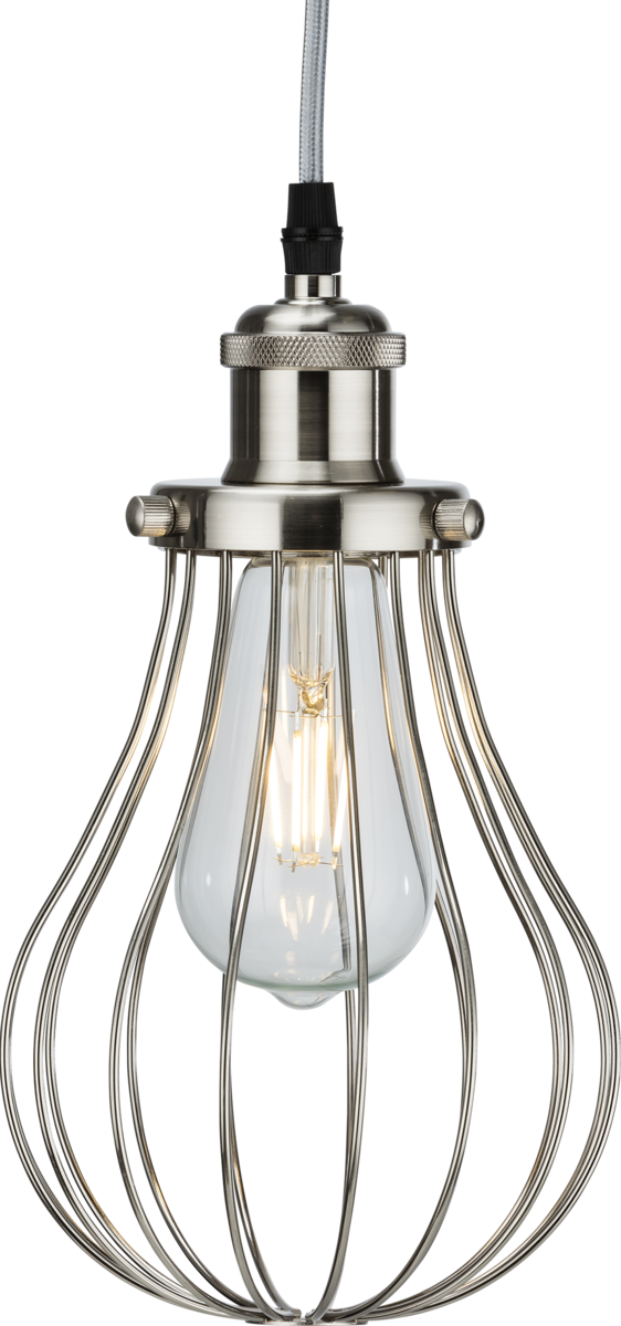 Knightsbridge CAG3BC Pendant Cage - Brushed Chrome Knightsbridge - Sparks Warehouse