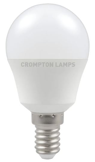 240v 5.5w E14 LED 4000K Non Dimmable 470lm Frosted/ Opal - Crompton