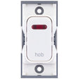 Selectric GRID360 White 20A DP Switch Module Marked ‘hob’ with Neon and White Insert