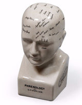 Small Antiqued Ceramic Phrenology Head - BP203