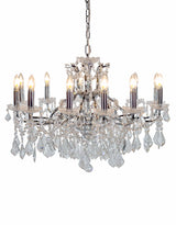 Large 12 Branch Chrome Shallow Chandelier - CH114