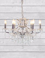 6 Branch Chrome Shallow Chandelier - CH115