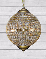 Medium Gold Globe Chandelier - CH135