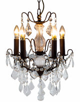 Antique Bronze 5 Branch French Chandelier - CH9