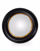 Round Black Large Convex Mirror - M112