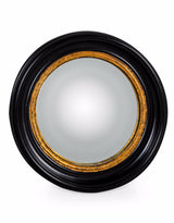 Round Black Medium Convex Mirror - M113