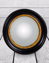 Round Black Medium Convex Mirror - M113