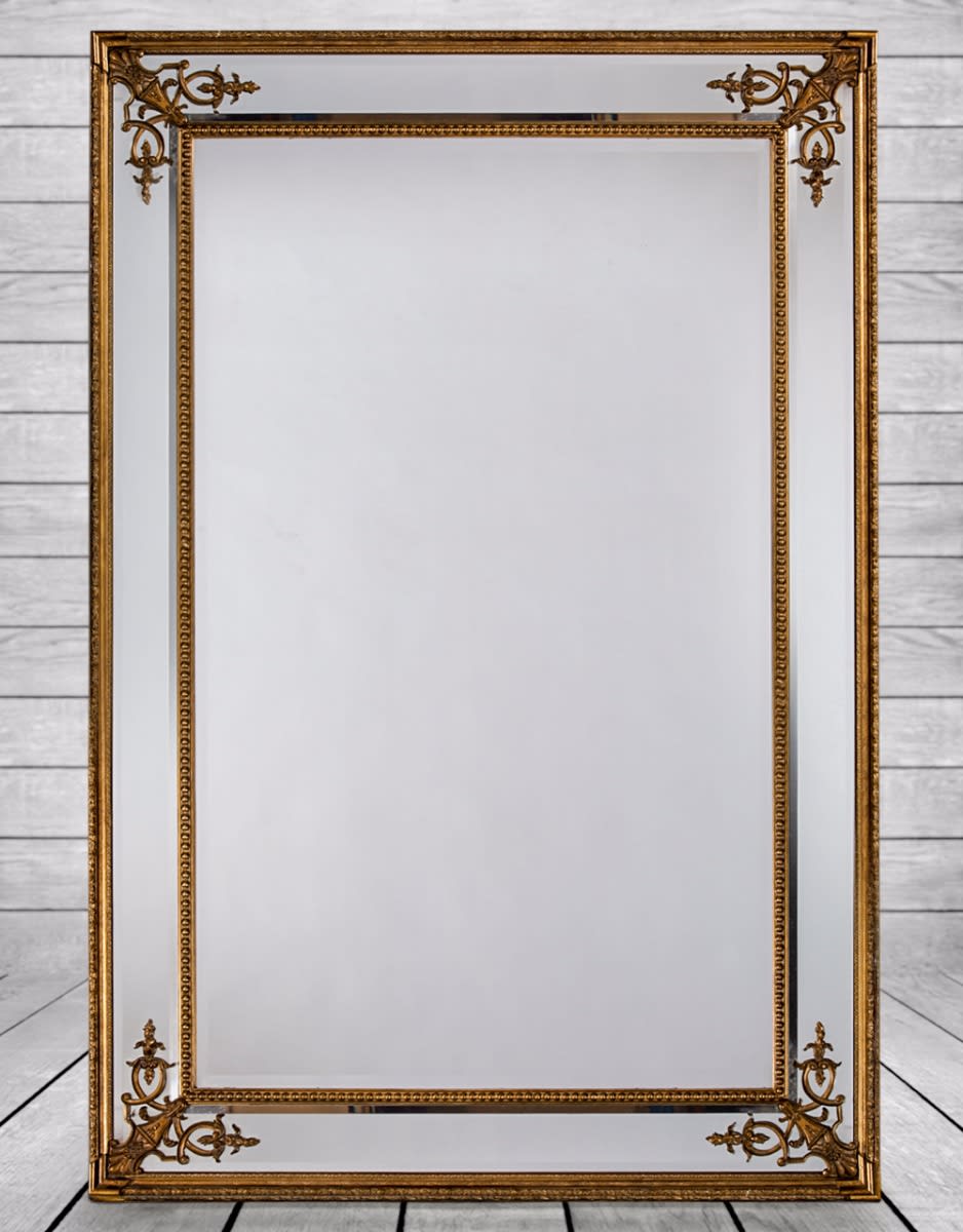 Large Gold French Mirror - M24W