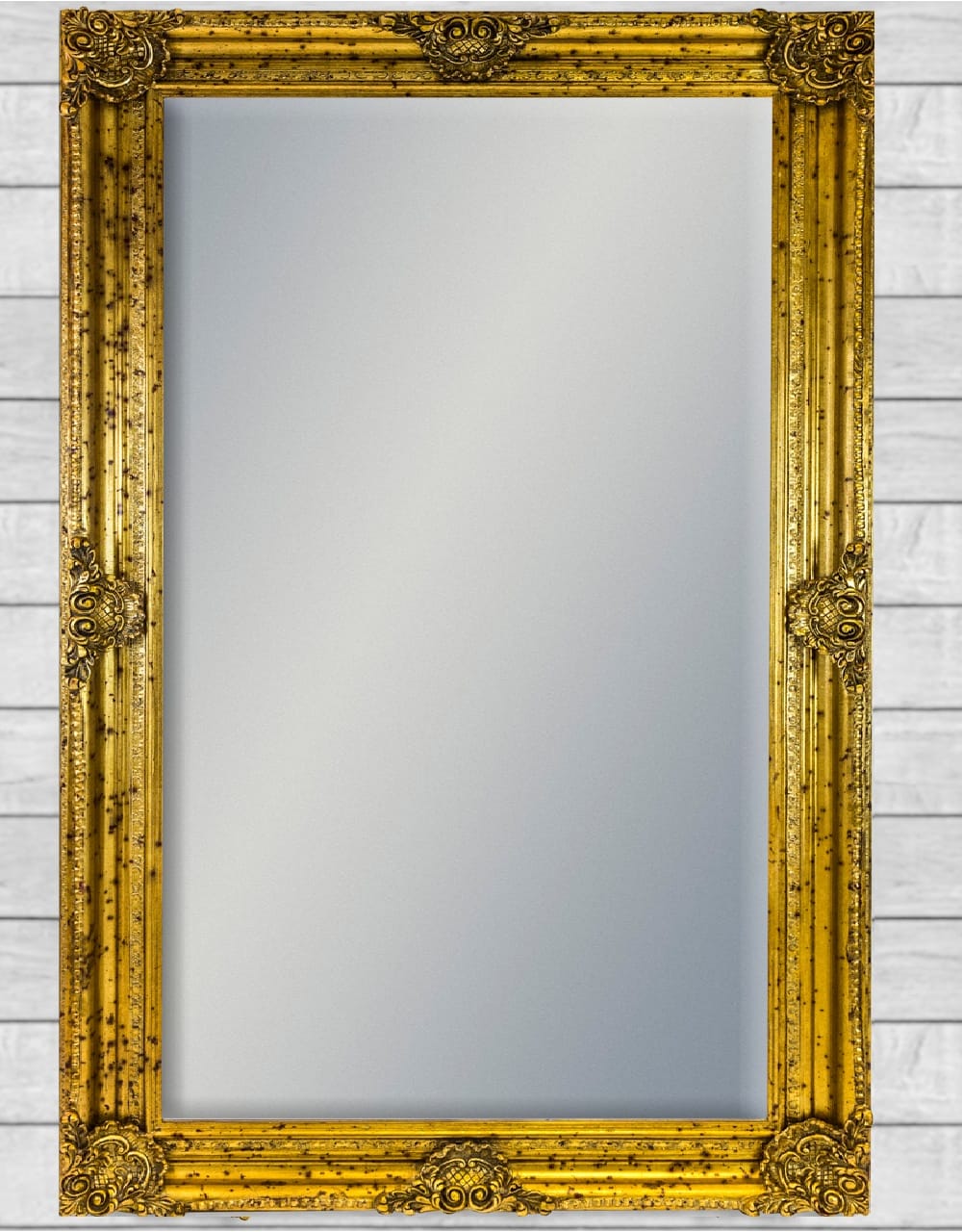 Extra Large Gold Rectangular Classic Mirror - M271