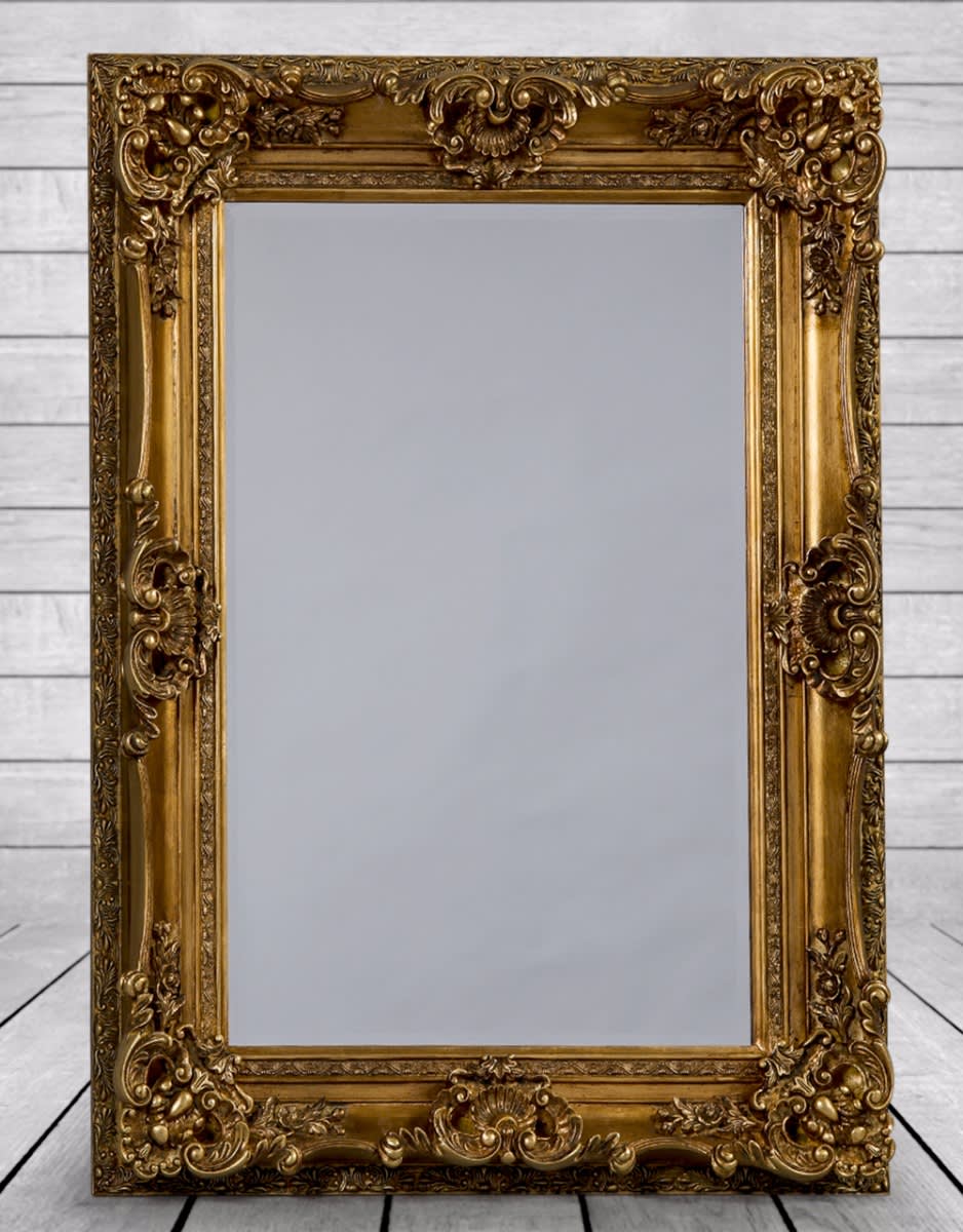 Antique Gold Small Regal Mirror - M284