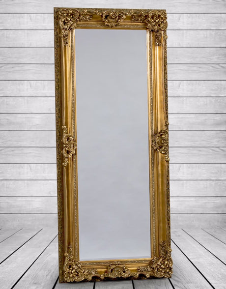 Antique Gold Tall Regal Mirror - M288