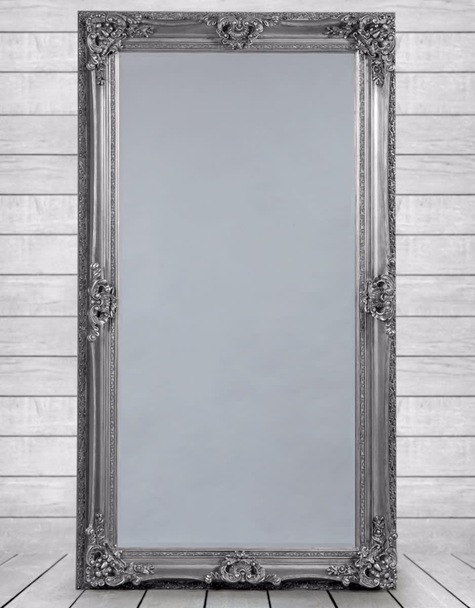 Antique Silver Large Regal Mirror - M293
