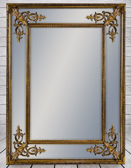 Gold Square French Mirror - M31