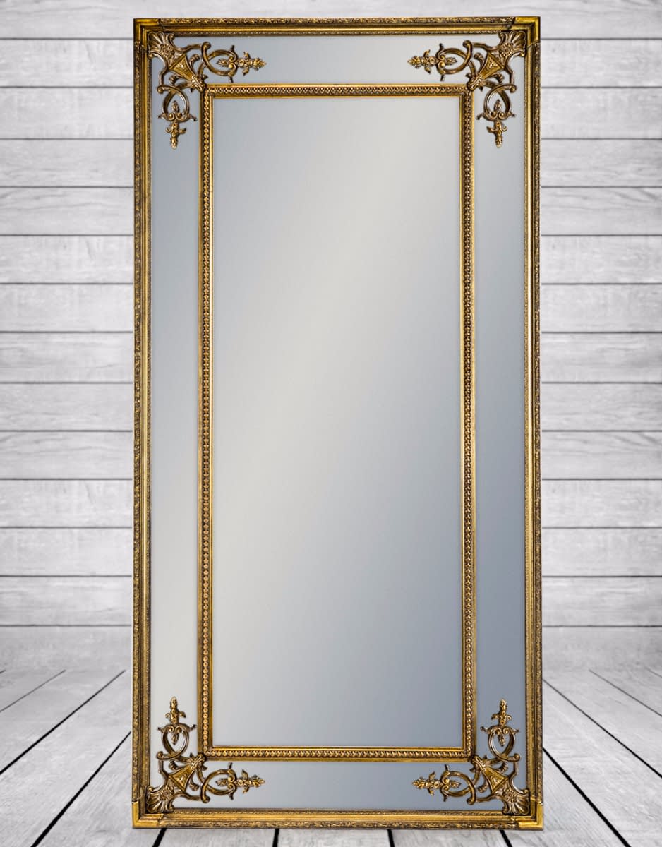 Tall Gold French Mirror without Crest - M33
