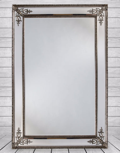 Large Silver French Mirror - M53W