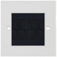 Selectric Square 1 Gang Brush Plate with Black Brush