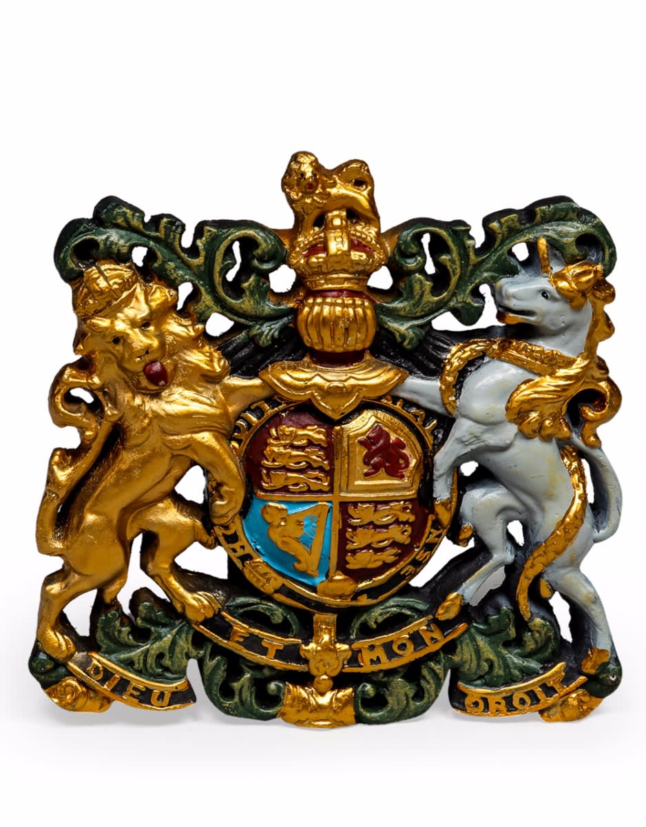 Medium Coloured Coat of Arms Wall Plaque - BA79