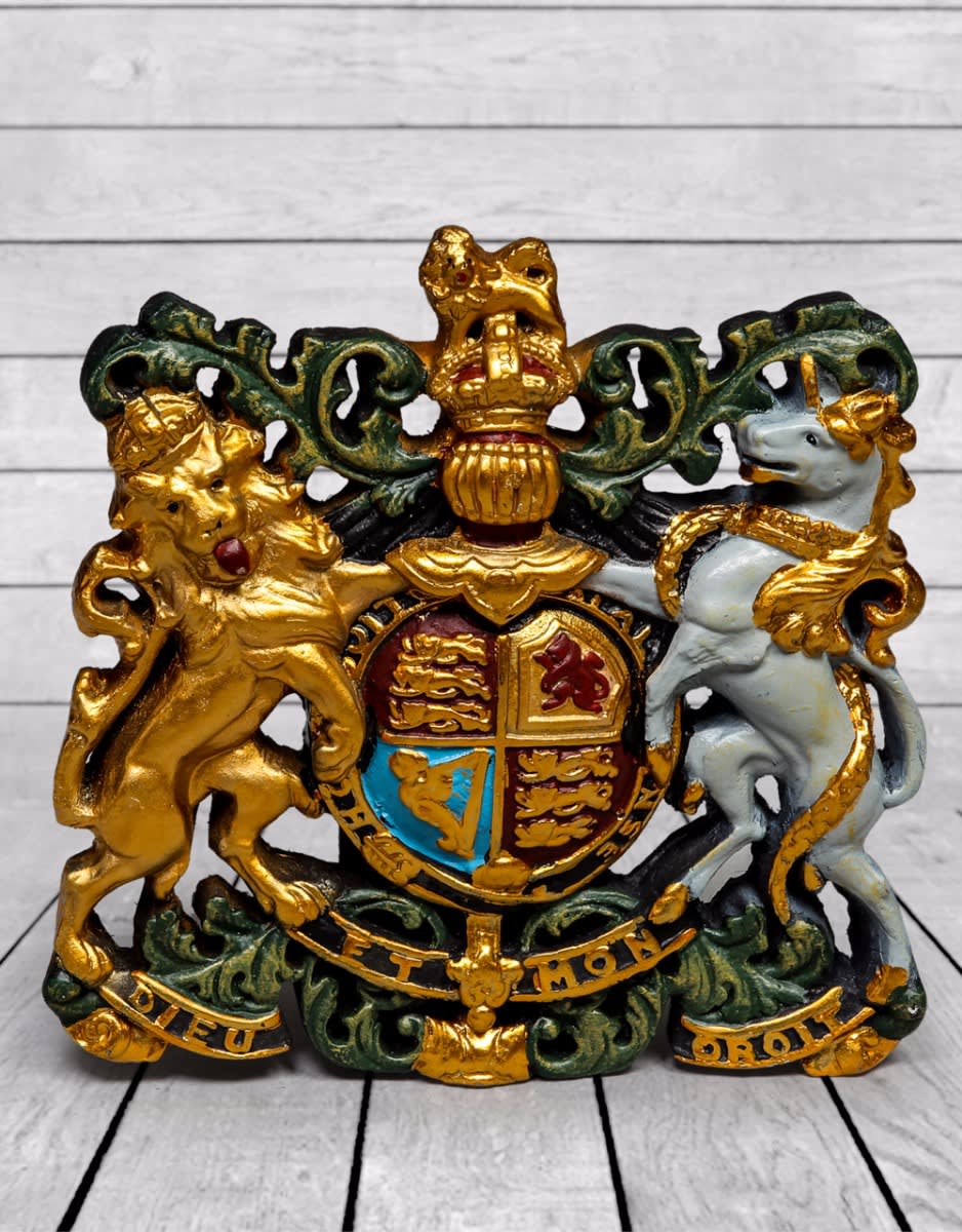 Medium Coloured Coat of Arms Wall Plaque - BA79