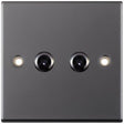 Selectric 5M Black Nickel 2 Gang 10A 2 Way Toggle Switch