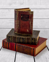 Antique Book Set of 3 Storage Boxes (Collection 1) - WB1