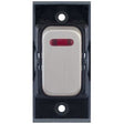 Selectric GRID360 Satin Chrome 20A DP Switch Module with Neon and Black Insert