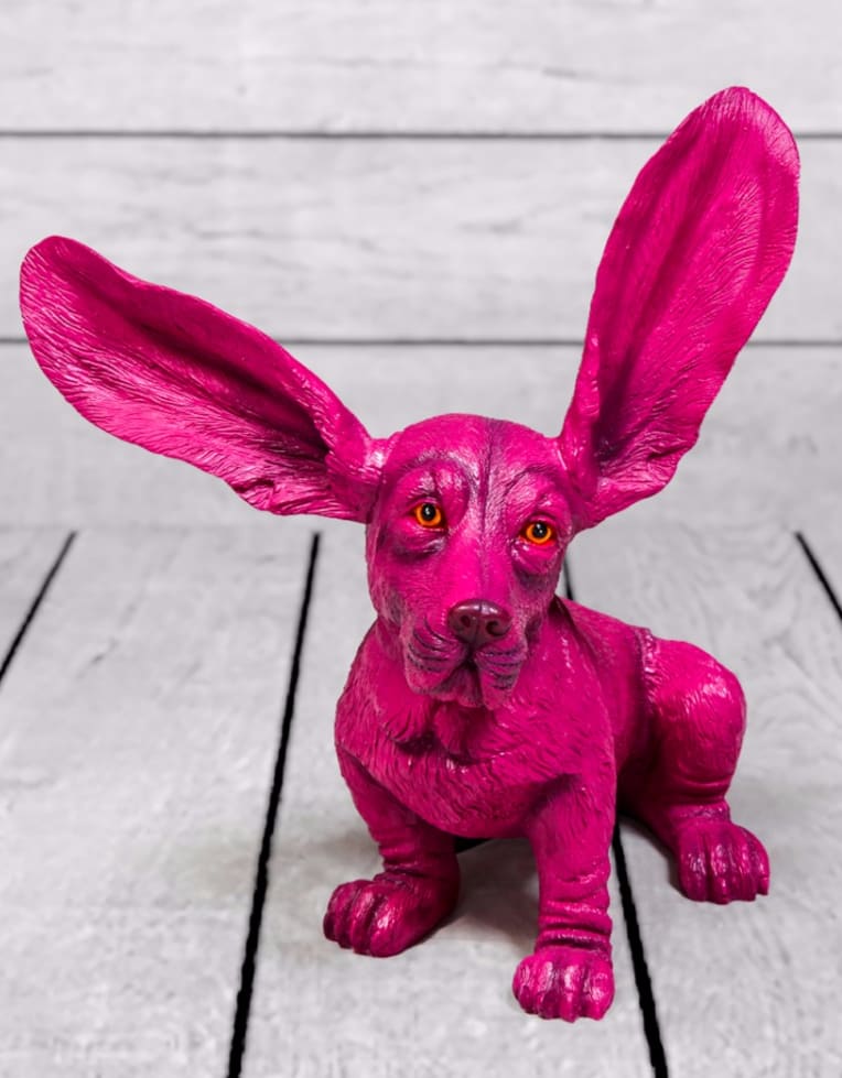 Purple Surprised Basset - BD75