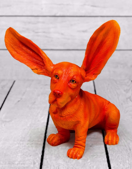 Atomic Orange Surprised Basset - BD77
