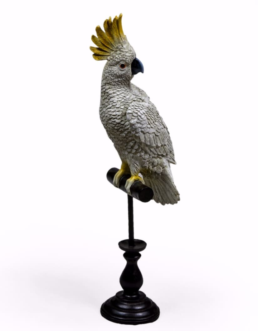 White Cockatoo on Perch Figure - RM45