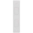Selectric Smooth 2 Gang 10A 2 Way Architrave Switch